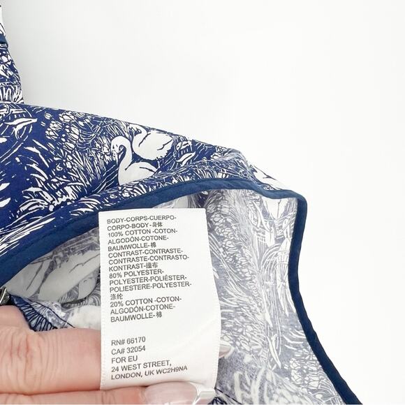 NWT Laura Ashley x Urban Outfitters Swan Puff Sleeve Mini Dress XS - Picture 7 of 8